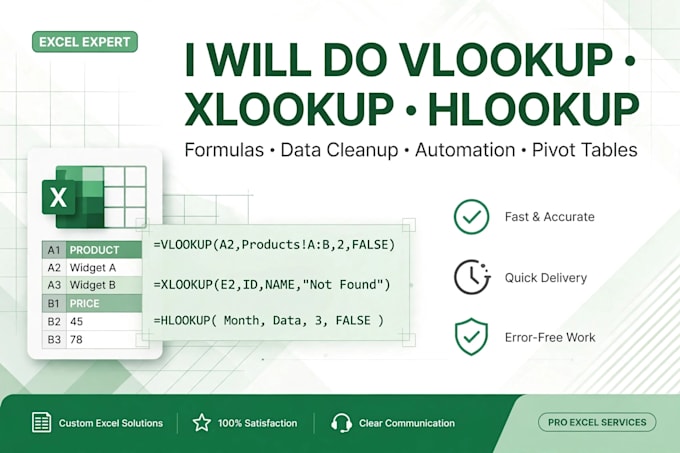 do vlookup in excel , billing sheets and fast data entry