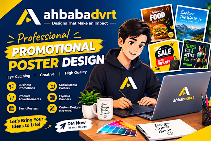 design professional promotional posters