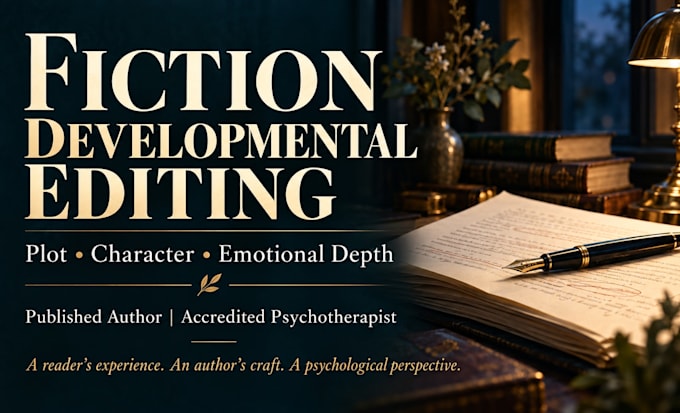 developmentally edit your fiction for plot and character psychology