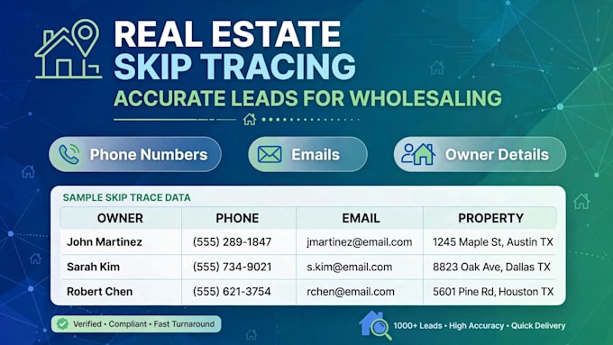 do real estate skip tracing for wholesaling