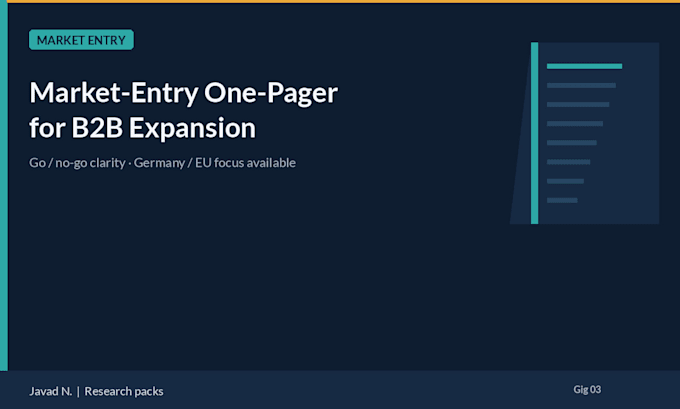 write a germany or dach market entry one pager for b2b