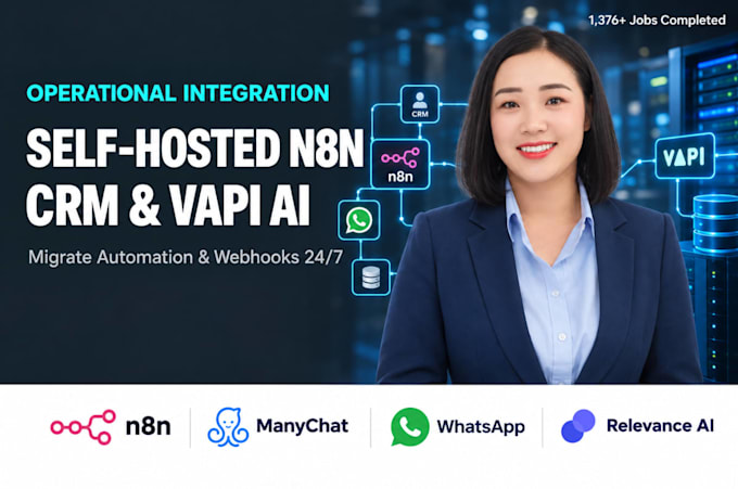 setup self hosted n8n on vps cloud server vapi ai voice agent CRM webhook