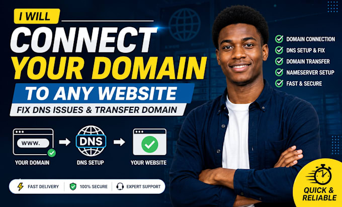 connect domain, fix and transfer any domain to any website