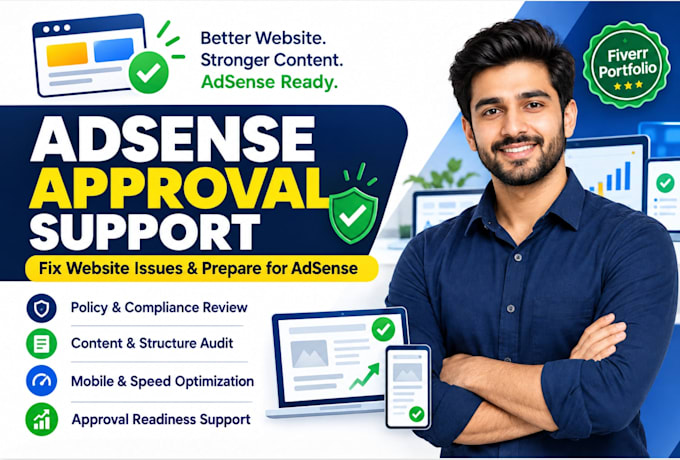 get google adsense approval and fix adsense website issues professionally