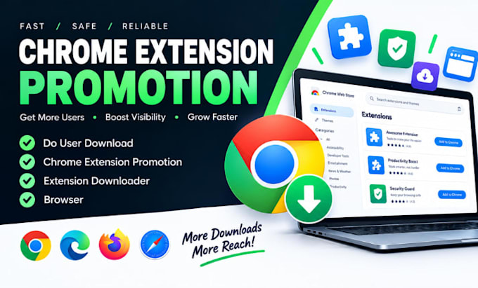 do user download, chrome extension promotion, extension downloader and browser