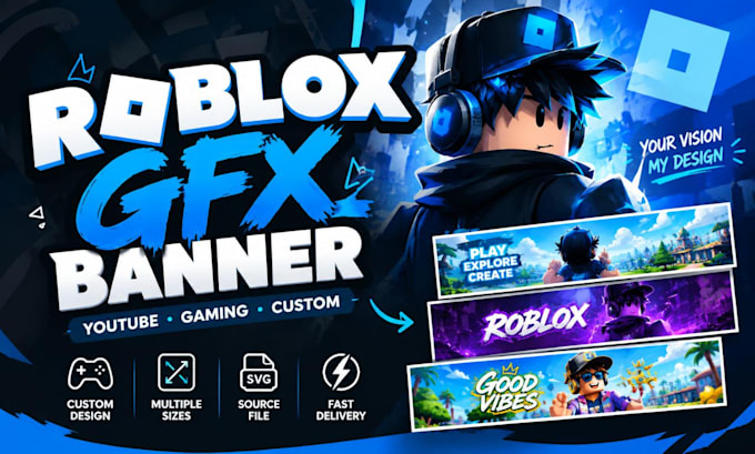 create a custom roblox gfx banner for youtube