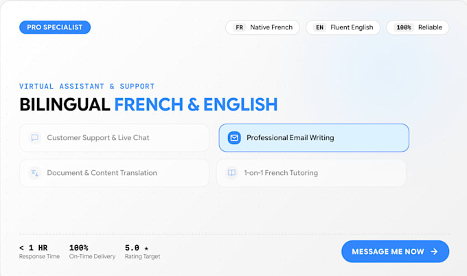 be your french virtual assistant, customer support,