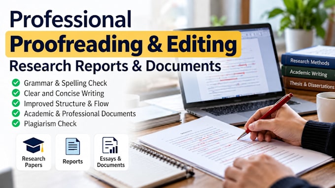 proofread, format and improve your research report