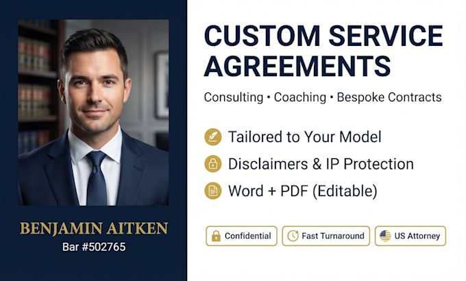 write customized service agreements for your business
