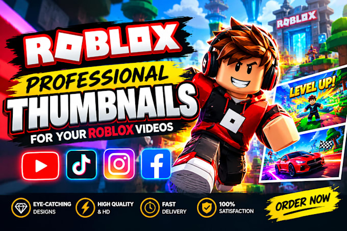 do professional thumbnails for your roblox videos