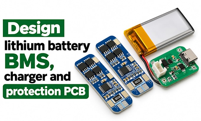 design lithium battery bms charger and protection pcb