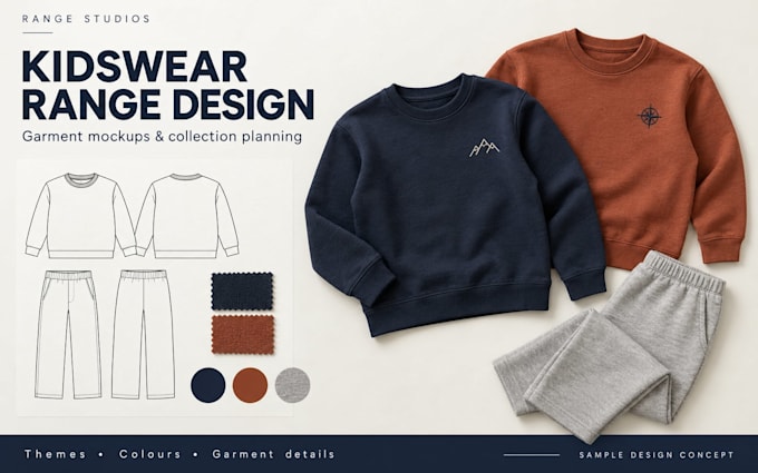 design custom and trendy clothing pieces for kids