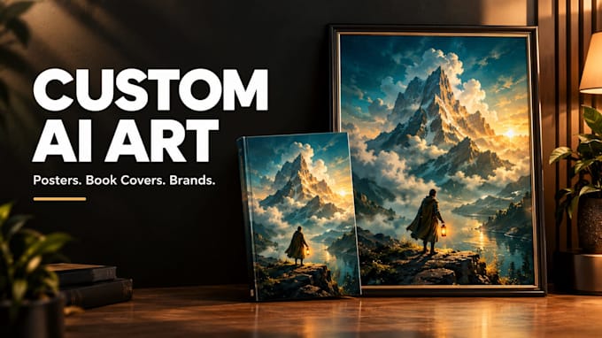 create custom ai art for posters, book covers and your brand