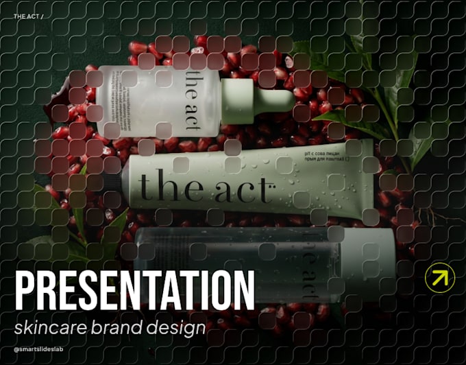 design a premium beauty brand presentation