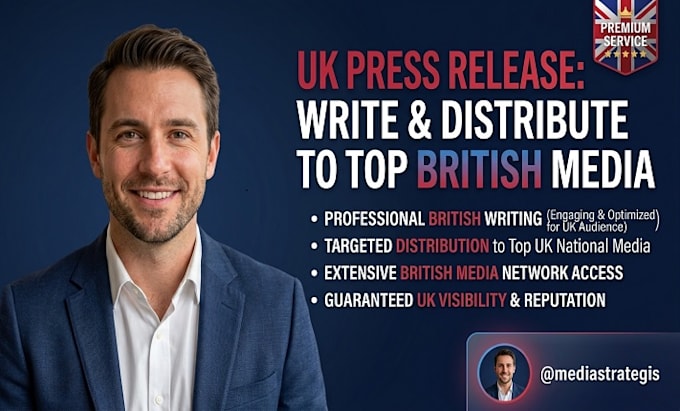 do UK press release writing and premium PR distribution