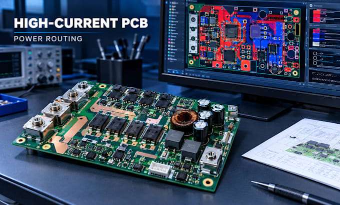 design high current pcb layout and power routing for power electronics