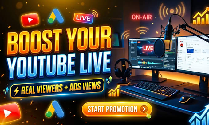 promote youtube live stream with google ads video promotion