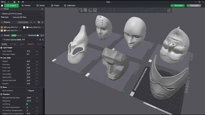 repair, slice and paint your stl file on bambu studio