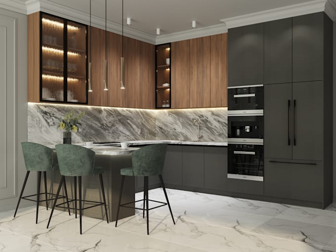 create custom furniture design and 3d visualization