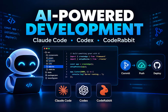 setup claude code, codex, whisperflow, node js, coderabbit, supabase, hermes ai