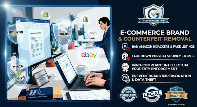 remove counterfeit listings, hijackers, and brand copyright infringement
