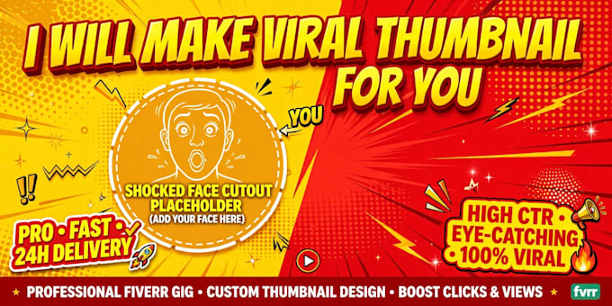 design eye catching youtube thumbnail