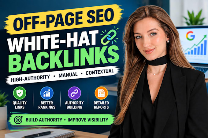 do monthly off page SEO with white hat authority backlinks