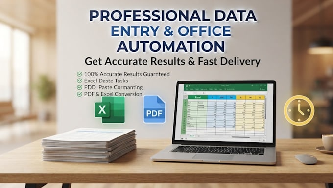 do  professional office automation and data entry tasks