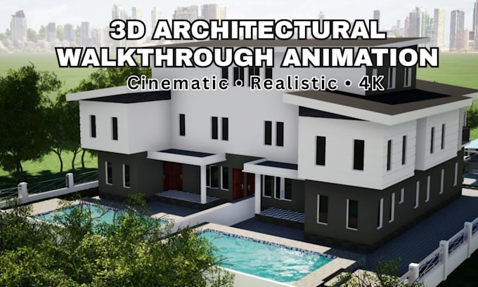 render 3d architectural walkthrough animation, 3d animation, virtual tour, 4k