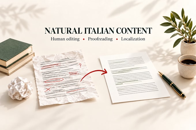 edit and humanize your ai generated italian content