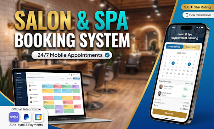 build a custom salon booking system and appointment scheduling website
