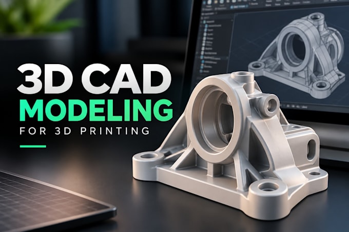 create 3d cad modeling for printing