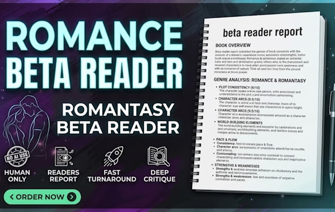 beta reader, romance beta reader, romantasy beta reader, and critique feedback