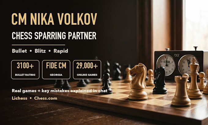 be your cm chess sparring partner for bullet and blitz games