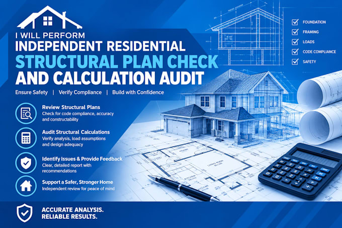 perform independent residential structural plan check