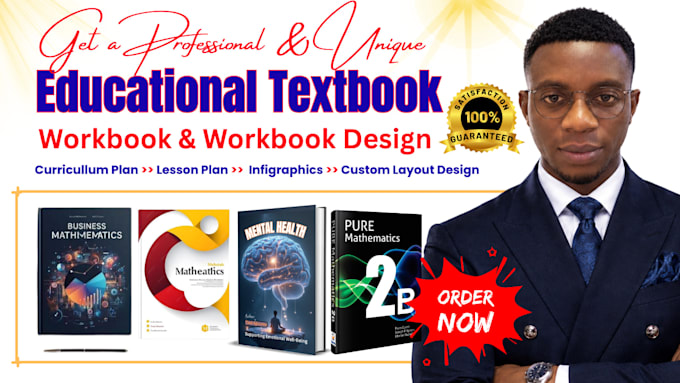write, design and format educational textbook, workbook, curriculum plan
