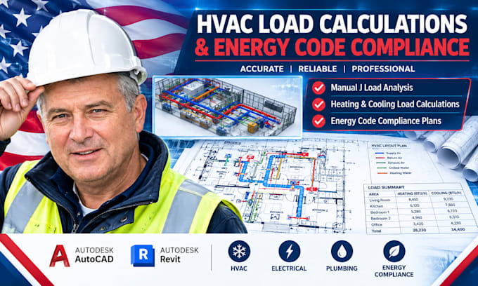 calculate hvac load and energy code compliance plans