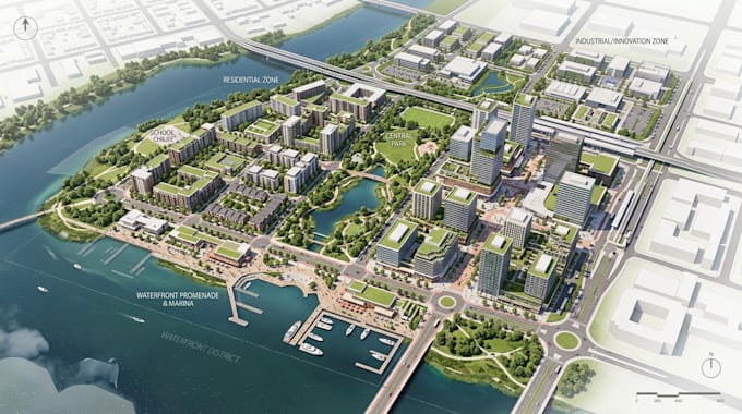 create 2d3d master plan and site plan