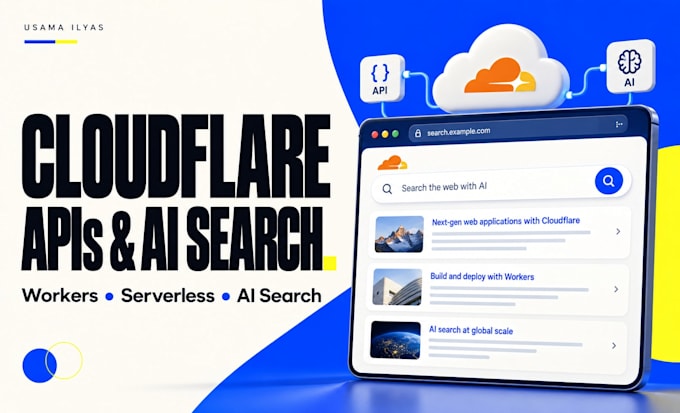 build cloudflare workers apis and ai search backends