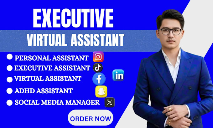 real estate personal executive admin ghl virtual assistant social media adhd va