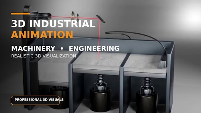 create cinematic 3d industrial animations that explain complex machines