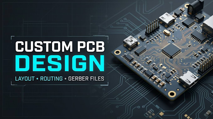 design custom pcb layouts and prepare gerber files