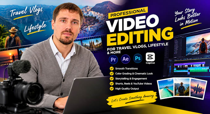 professionally edit your vacation, vlog or lifestyle videos