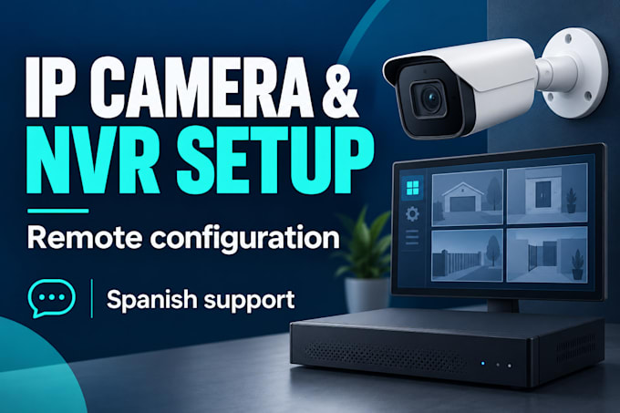 help configure your IP cameras and nvr remotely
