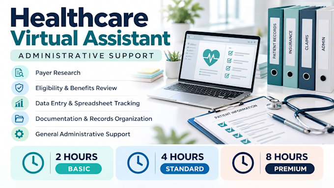 provide healthcare virtual assistance and admin support