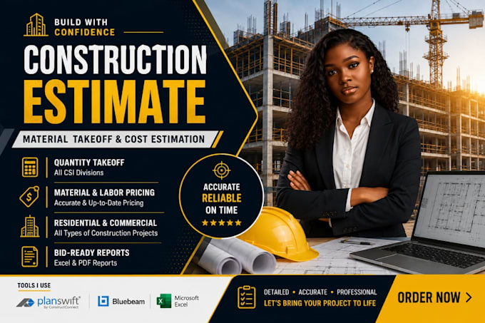 do construction cost estimation and material takeoff