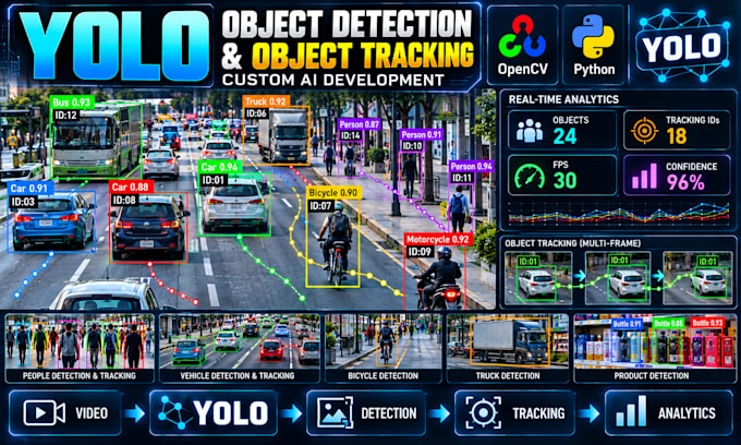 build yolo object detection, tracking and computer vision ai