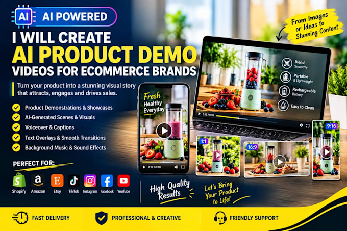 create ai product demo video for ecommerce brand