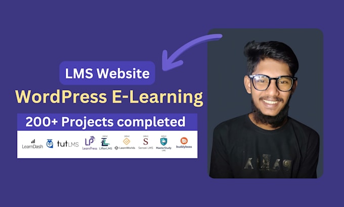 develop wordpress lms website online course