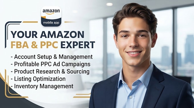 amazon fba manager, setup amazon fba store amazon ppc expert amazon sales growth